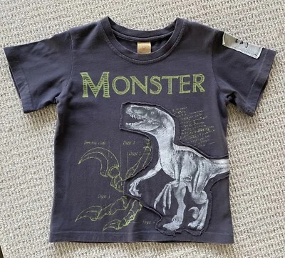 Monster Republic Boys Size 4 Dinosaur Short Sleeve Shirt - Image 1 of 4