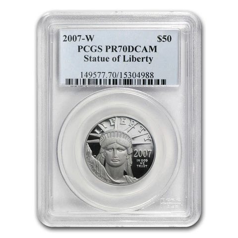 2007-W 1/2 oz Proof Platinum American Eagle PR-70 PCGS - SKU #52565 Cover