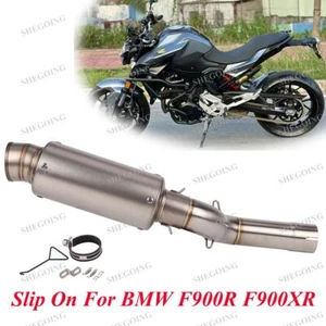 Slip On For BMW F900R F900XR 2020-2024 Exhaust Escape Moto Tube Modified Muffler - Picture 1 of 5