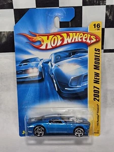 2007 Hot Wheels New Models First Edition Blue 1970 '70 Pontiac Firebird New NIP - Picture 1 of 8