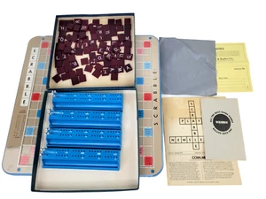 Scrabble Crossword Game Deluxe Turntable Edition Selchow & Righter 1973 - Picture 1 of 12