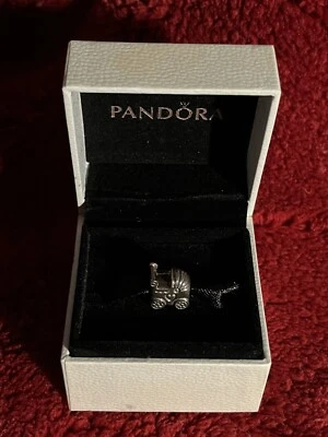 Винтажный PANDORA 925 эля Серебряный Baby коляска подвеска бусина 100% подлинный - Изображение 1 из 3