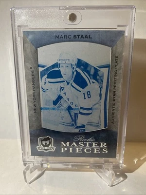 07/08 Upper Deck The Cup Marc Staal Rookie Printing Plate 1/1 - Image 1 of 3