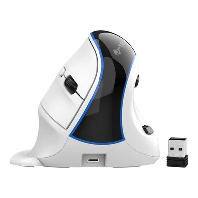 Wireless Mouse, Vertical Ergonomic Mouse with Bluetooth Dual Modes + USB Dong... - Image 1 of 4