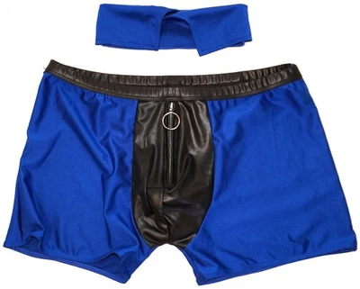 NEW MEN'S 2 PIECE BOXER BRIEF & COLLAR SIZE S/M - Image 1 of 4
