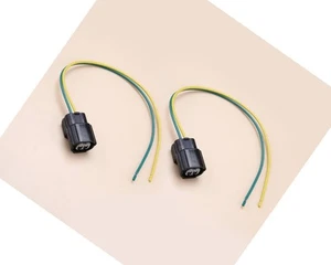 2x Front Turn Signal Light Wire Harness Pigtail 2-way Fit for Mazda 3 2014-2019 - Picture 1 of 5