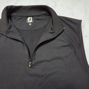 FootJoy Black Performance Vest Black Stretch Golf 1/4 Zip Men's XL - Picture 1 of 8