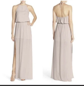 Show Me Your Mumu Heather Halter Dress Show Me The Ring Crisp Size Medium - Picture 1 of 12