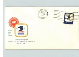 7-1-71, Scott # 1396 with unofficial WEST NEW YORK, New Jersey, Zip # 07093 Firs - Picture 1 of 1