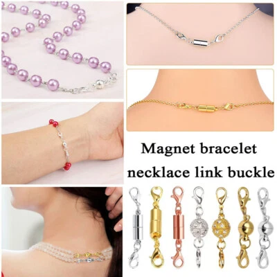 Magnetic Clasps Necklace Bracelet Connector Buckle DIY Jewelry Making Supplies - Image 1 of 4