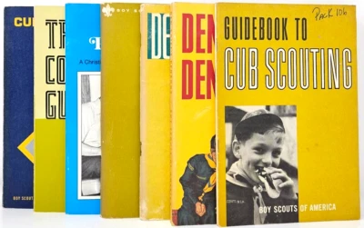 7 Cub Scout Books 1964 - 1973 Den Chief's Denbook Guide to Scouting Leader Coach - Image 1 of 4