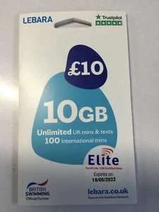 FABRYCZNIE NOWA mobilna karta SIM Lebara pay as you go only 99p - Zdjęcie 1 z 2