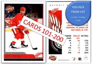 2003-04 Pacific Complete Hockey Base Cards (101-200)  - U-Pick From List - Picture 1 of 199