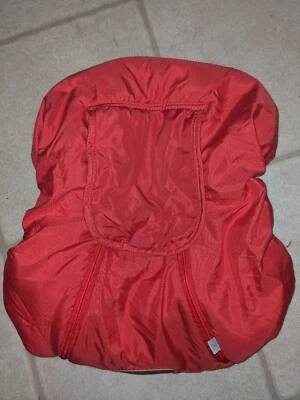 Cozy Cover Infant Car Seat Cover Melon Color Fur Lined Blanket - Image 1 of 4