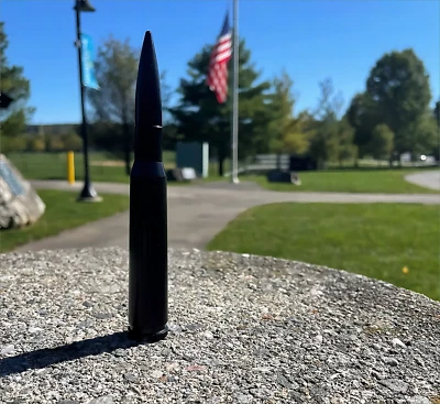 Black BULLET ANTENNA 50 CAL for CHEVROLET Black ADO 1500/2500/3500/GMC SIERRA - Image 1 of 4