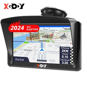 XGODY 7 Zoll LKW PKW GPS Navigationsgerät mit 2D3D Kartenansicht Kostenlos Karte - Bild 1 von 13