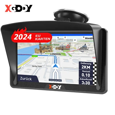 XGODY 7 Zoll LKW PKW GPS Navigationsgerät mit 2D3D Kartenansicht Kostenlos Karte - Bild 1 von 4