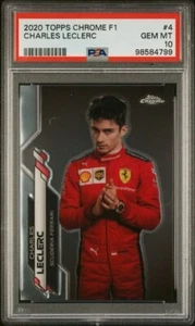 2020 Topps Chrome Formula 1 Charles Leclerc #4 GEM MT 10 - Picture 1 of 2