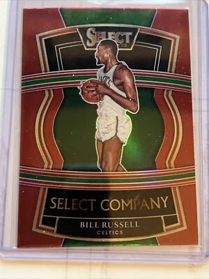 2021-22 Select NBA Celtics HOF Bill Russell #16 - SSP Red Prizm Refractor - Image 1 of 2
