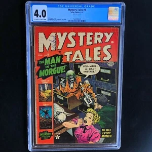 MYSTERY TALES #9 (Atlas 1953) 💥 CGC 4.0 OW-W 💥 Bill Everett PCH Zombie Cover! - Bild 1 von 6