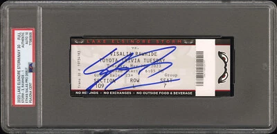Ethan Salas Signed Pro Debut Full Ticket Stub 5/30/23 Psa/Dna Dual GEM 10 AUTO - Image 1 of 2