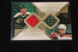2007 SPx Winning Combos WC-DM Dino Ciccarelli Marian Gaborik Minnesota Wild Card - Imagen 1 de 2