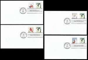 US 4990 Penguins (coil) Winter Fun (set of 4) CDS FDC 2015 - Picture 1 of 1