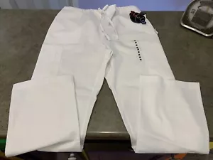 Pantalone donna bianco scrub Peaches taglia M nuovo con etichetta - Foto 1 di 8
