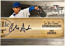 2011 ITG Heroes & Prospects Chris Archer Lubergraphs AUTO Autograph #L-CA