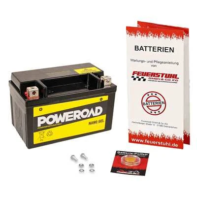 Gel battery Qingqi QM125T-10A(A) 125, 2008-2009, maintenance free, incl €7.50 deposit - Image 1 of 4