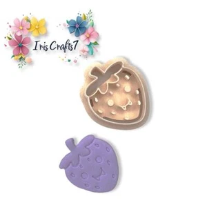 Vampire Strawberry Polymer Clay Cutter - Earring Tool - Picture 1 of 6