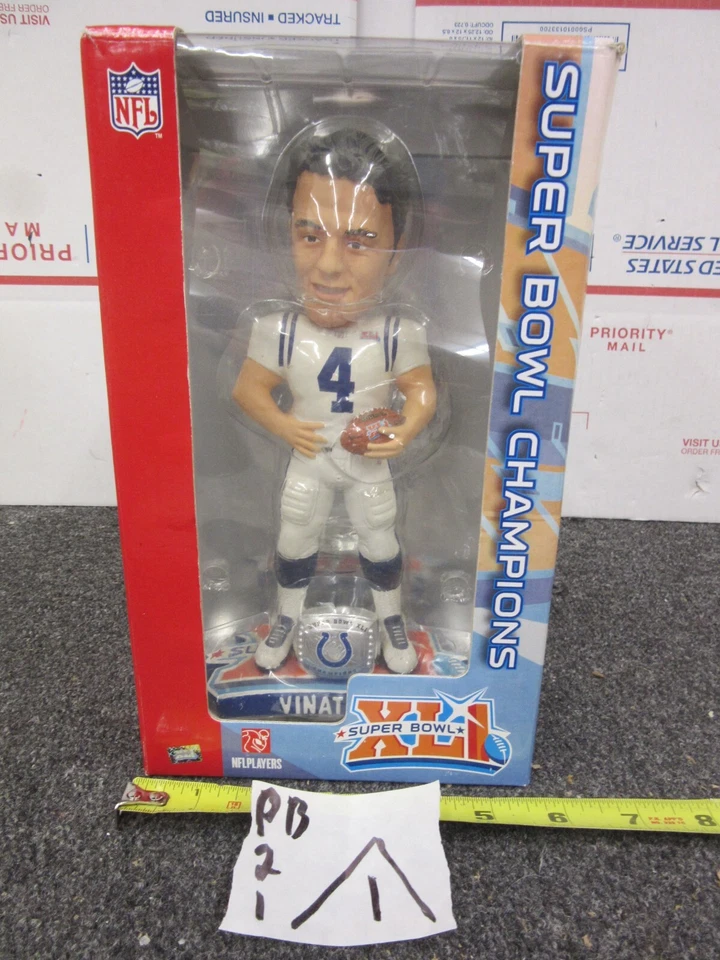 Super Bowl 2007 XLI Adam Vinatieri 4 NFL Fútbol Indianapolis Colts Bobblehead Foto 1 de 4