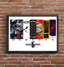 Shinedown -  Discography - Multi Album Art Print - Updated for 2022