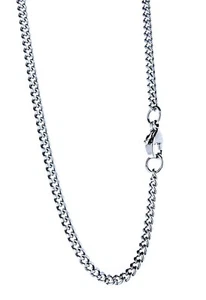Cadena blindada de acero inoxidable colores plata 2,6 mm 45-65 cm plata - Imagen 1 de 8