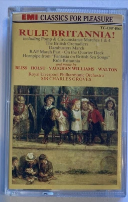 EMI CLASSICS FOR PLEASURE CASSETTE RULE BRITANNIA ROYAL LIVERPOOL PHILHARMONIC - Image 1 of 2