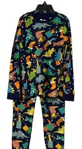 Juego de pijama Tucker + Tate Boy’s azul marino chaquetón vacaciones dinosaurio, talla 5 - Imagen 1 de 7