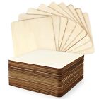 Tkonline 25Pcs 6 X 6 Inches Unfinished Basswood Sheets For Crafts, Wood Squar...