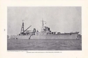 Original 1935 US Navy Photo-Print / Japanese Mine Layer Okinoshima i Whangpoo - Bild 1 von 1