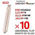 10 Pcs/Lot #33 Lishi Hy15 Metal Blank Uncut Flip Kd/Vvdi Remote Key Blade For Hy