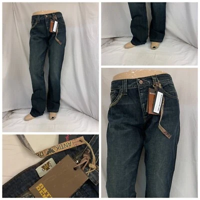 Jeans Antik 32x36 Oscuro "Western Bootcut" 100% Algodón Nuevo con Etiquetas $176 YGI N1-523CG Foto 1 de 4