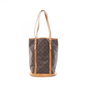 Louis Vuitton Secchiello Gm Borsa a Tracolla Rivestita in PVC Tela Pelle Monogramma Marrone M4 - Foto 1 di 13