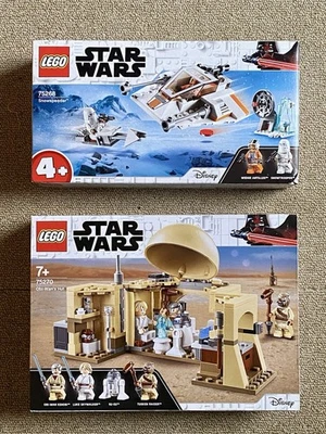 Lego Star Wars Lot 75270 + 75268 Obi-wan Kenobi Hut + Snowspeeder Neuf Scellé - Photo 1/4