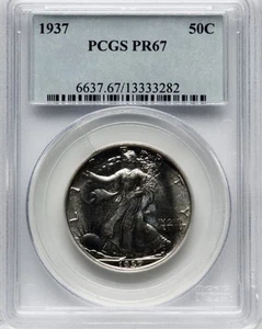 1937 Walking Liberty Silver Half Dollar PR67 PCGS Proof - Picture 1 of 4