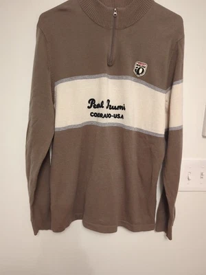 Pearl Izumi Cycling Colorado USA 1/4 Zip Sweater Men's XL Embroidered Wool Blend - Image 1 of 4