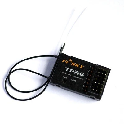 FrSky 7CH Receiver Compatible TFR6 with Futaba FASST 2.4G Air System Transmitter - Image 1 of 4