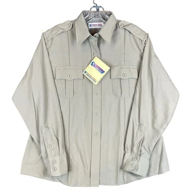 Nuevo de Lote Antiguo Nuevo con Etiquetas Horace Pequeña Ropa Profesional Uniforme Camisa Mujeres 44 Tostado Manga Larga Foto 1 de 4
