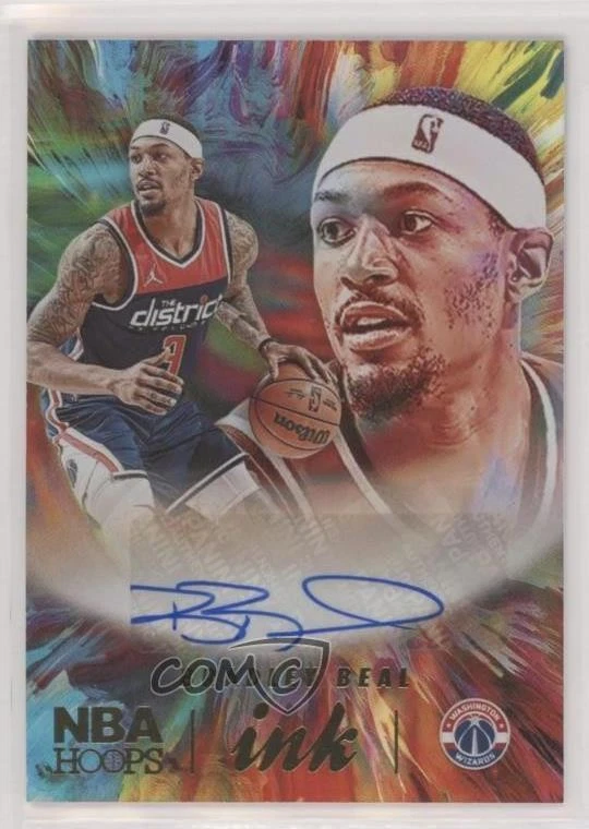 2022-23 Panini NBA Hoops Hoops Ink Bradley Beal #HI-BDB Auto - Image 1 of 2