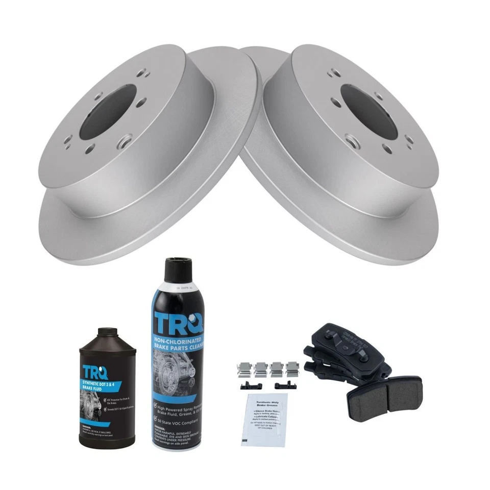 Kit químico y rotor recubierto de pastillas de freno traseras de cerámica para Jeep Foto 1 de 4