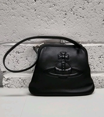 Borsa pochette Vivienne Westwood Orb nera prezzo consigliato ~ £ 320 - Immagine 1 di 4