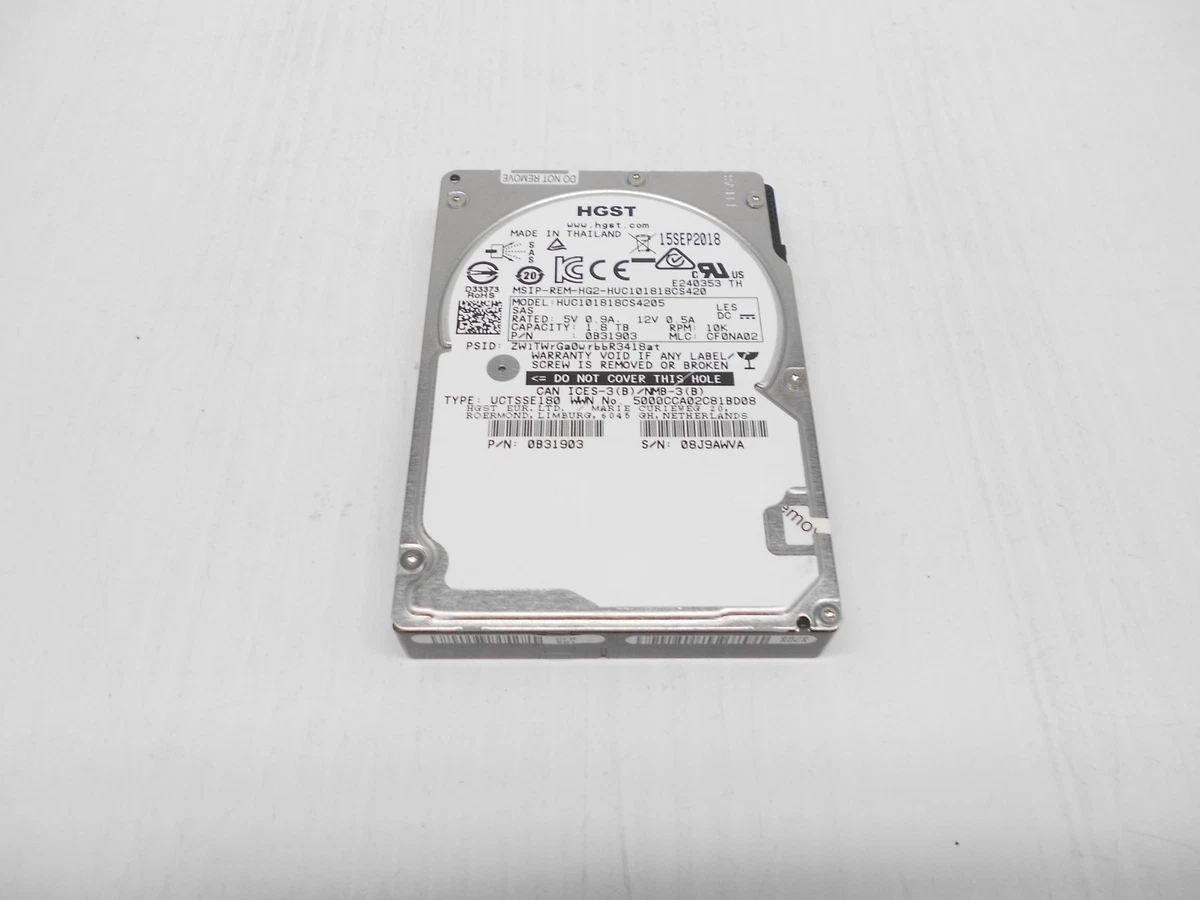 D20-K-24-②　HGST SAS 900GB 2.5インチ HDD 2点セット【現状お渡し品】... HGST SAS Internal Hard Disk Drives for sale - eBay